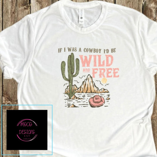 Wild & free custom t-shirt