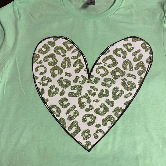 Green heart shirt