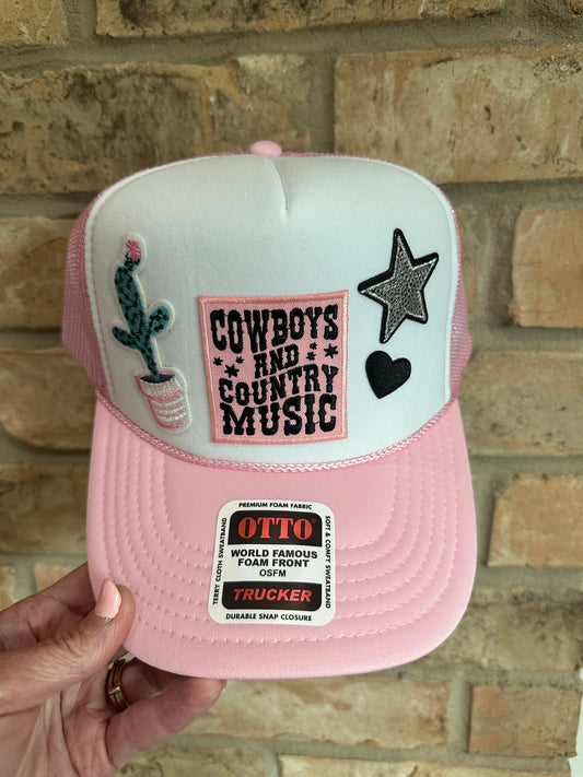 Cap-cowboys & country music trucker hat