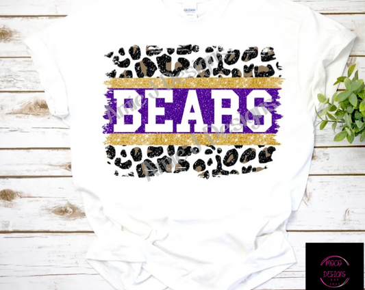 Bears- MHS Bears Cheetah shirt
