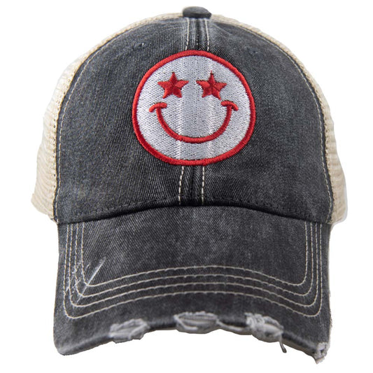 cap - starry eyed distressed hat